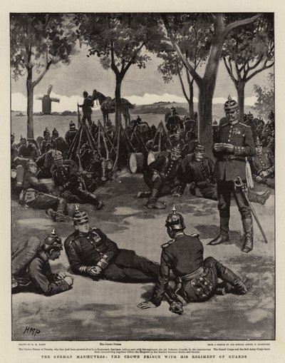 ドイツの操縦者、衛兵連隊の皇太子 作： Henry Marriott Paget